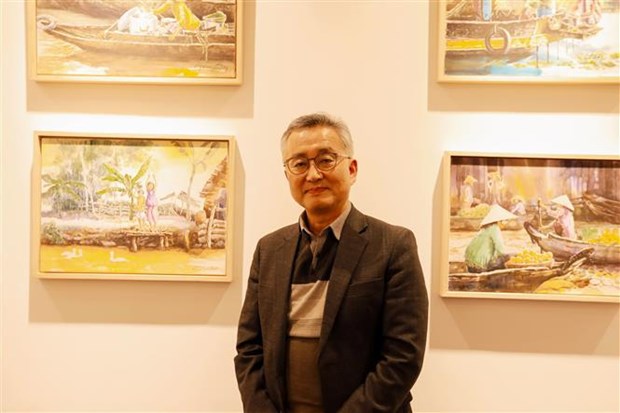 Efectuan exposicion de pinturas sobre Vietnam en Surcorea hinh anh 1
