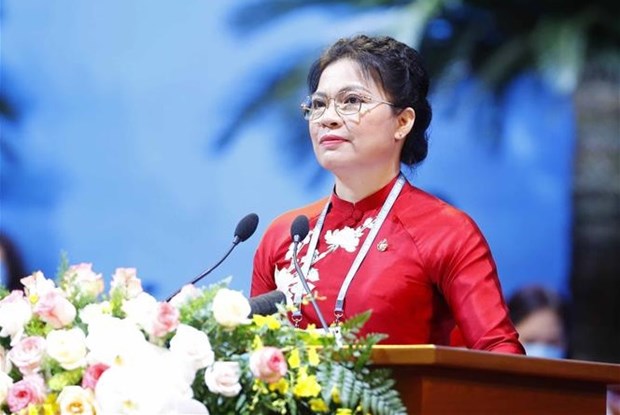 Ha Thi Nga, reelegida presidenta de Union de Mujeres de Vietnam para XIII mandato hinh anh 1