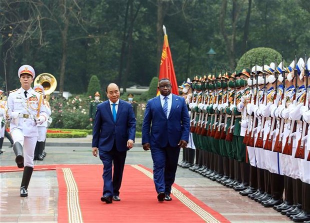 Presidente vietnamita se reune con su homologo de Sierra Leona hinh anh 1