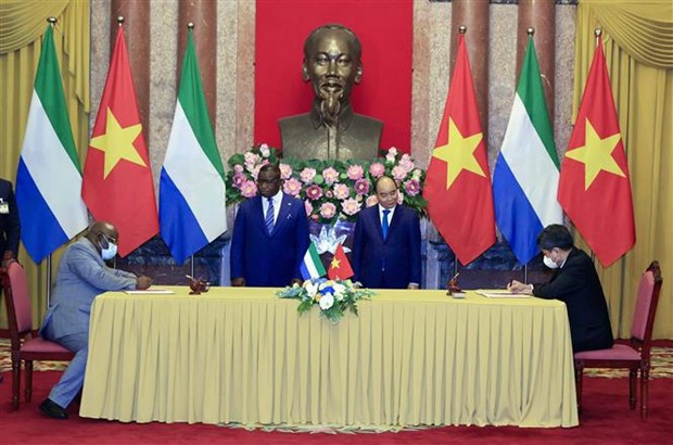 Presidente vietnamita se reune con su homologo de Sierra Leona hinh anh 3