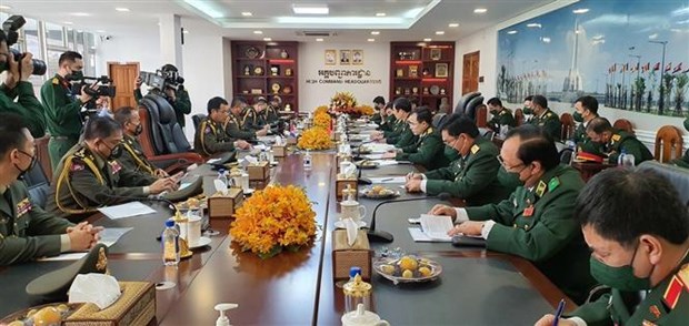 Vietnam y Camboya refuerzan cooperacion en la defensa hinh anh 1