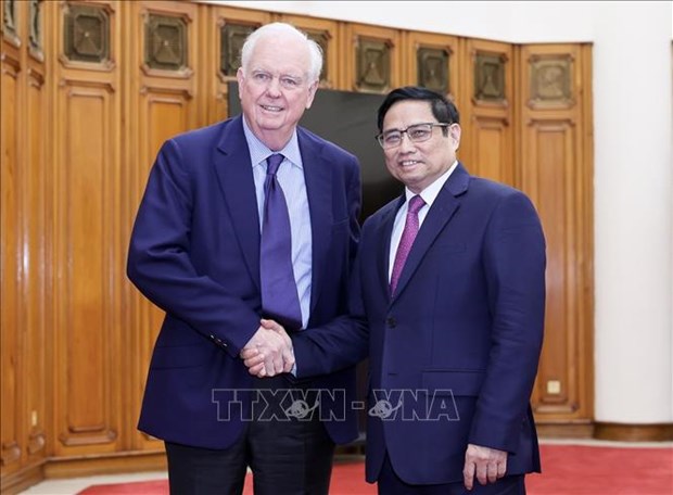Premier vietnamita recibe a director del Programa Vietnam de Universidad de Harvard hinh anh 1