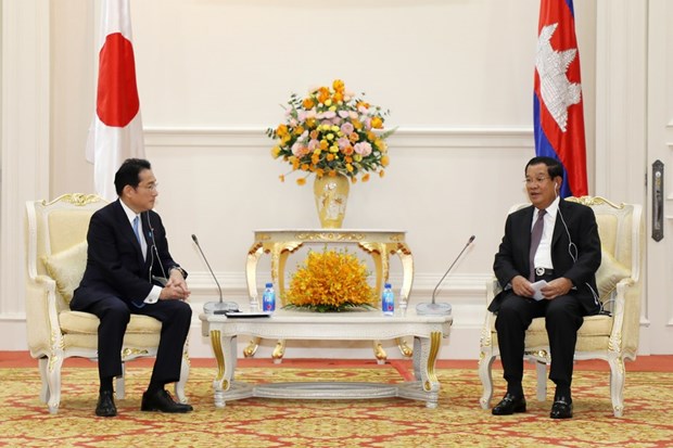 Japon y Camboya acuerdan promover la implementacion de RCEP hinh anh 1