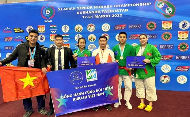 Vietnam triunfa en campeonato asiatico de Kurash hinh anh 1
