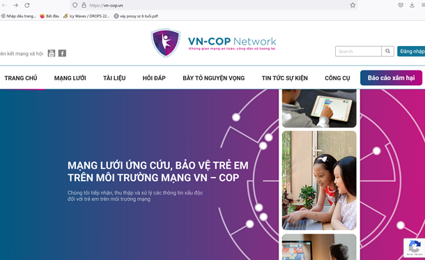 Lanzan sitio web para recibir informes de abuso infantil en linea hinh anh 1
