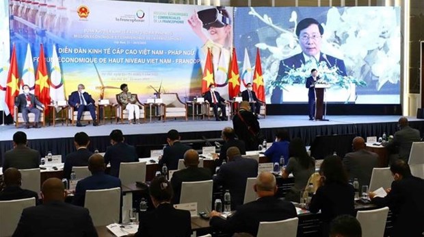 Inauguran Foro economico de alto nivel Vietnam- Francofonia hinh anh 1
