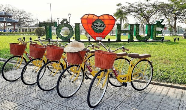 Lanzaran modelo piloto de bicicletas compartidas en provincia vietnamita hinh anh 1