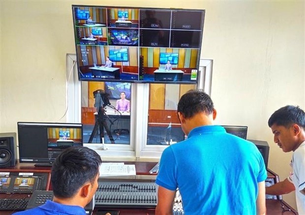 Vietnam colabora en construccion de estacion de radiotelevision en la provincia laosiana de Bokeo hinh anh 1