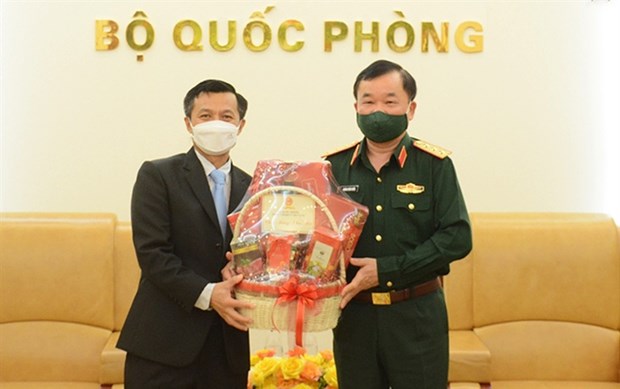 Destacan cooperacion en defensa entre Vietnam y Laos hinh anh 1