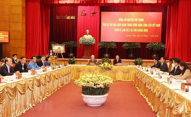 Maximo dirigente partidista vietnamita exige promover desarrollo socioeconomico en provincia nortena hinh anh 1