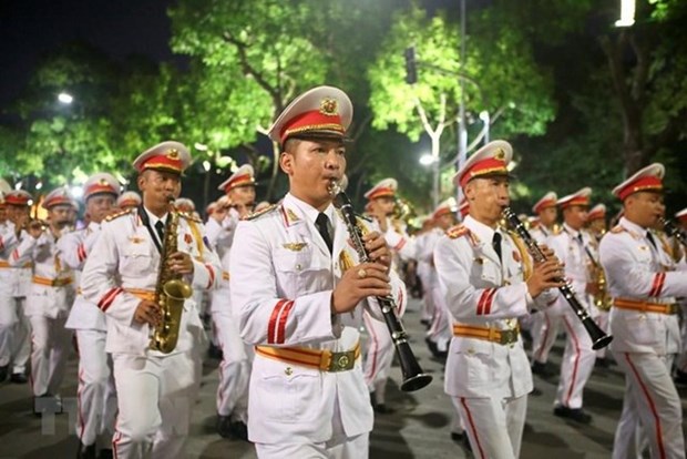 Hanoi acoge Festival musical de la Policia de ASEAN hinh anh 1