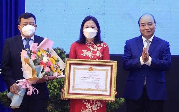 Presidente vietnamita otorga Orden de Trabajo al distrito de Cu Chi en Ciudad Ho Chi Minh hinh anh 1