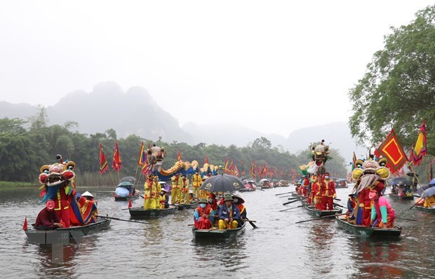 Inauguran Festival Trang An en provincia vietnamita de Ninh Binh hinh anh 1