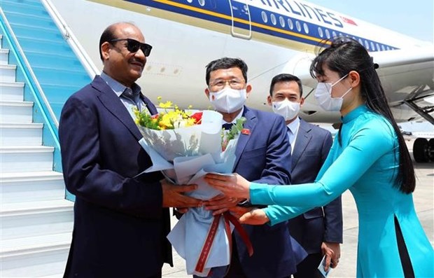 Presidente de la Camara Baja de India llega a Hanoi para iniciar su visita a Vietnam hinh anh 1