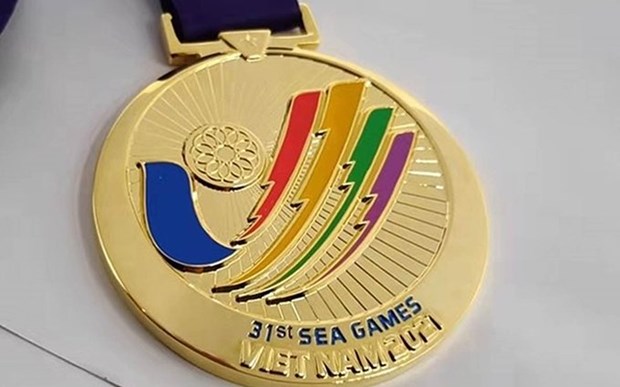 Presentan especimenes de medallas de los SEA Games 31 hinh anh 1