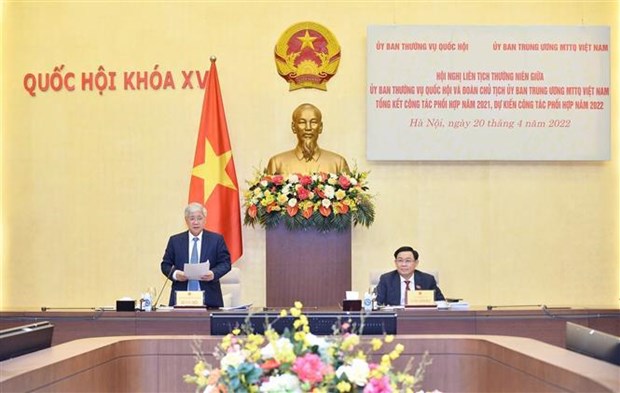 Revisan coordinacion de la Asamblea Nacional y el Frente de la Patria de Vietnam hinh anh 3