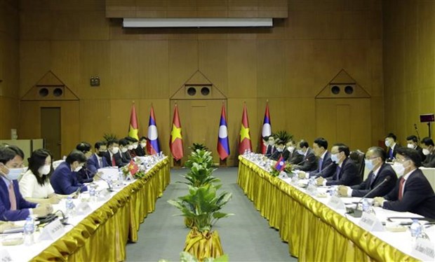 Vietnam y Laos efectuan novena reunion de consulta a nivel de cancilleres hinh anh 1