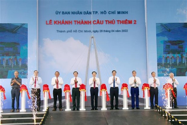 Inauguran puente Thu Thiem 2 en Ciudad Ho Chi Minh hinh anh 2