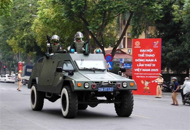 SEA Games 31: Policia de Hanoi refuerza medidas de seguridad hinh anh 1
