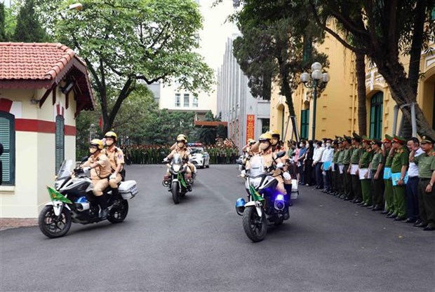 SEA Games 31: Policia de Hanoi refuerza medidas de seguridad hinh anh 2