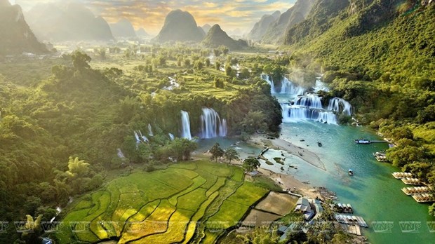 Cascada de Ban Gioc, obra maestra de la naturaleza en Vietnam hinh anh 1