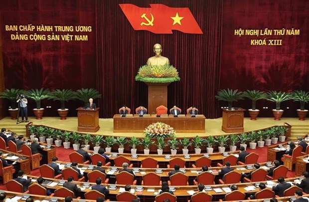 Inauguran quinto pleno del Comite Central del Partido Comunista de Vietnam hinh anh 1