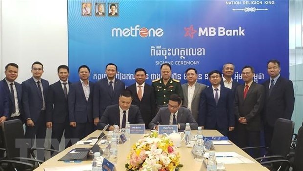 Empresas vietnamitas coordinan para mejorar red de telecomunicaciones en Camboya hinh anh 1