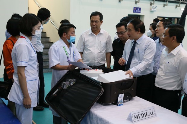 Chequean preparativos del sector de salud de provincia vietnamita para SEA Games 31 hinh anh 1