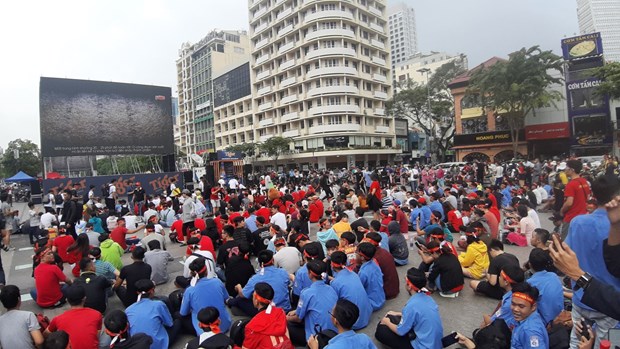 SEA Games 31: Fanaticos de Ciudad Ho Chi Minh podran disfrutar partidos de futbol en calle peatonal Nguyen Hue hinh anh 1