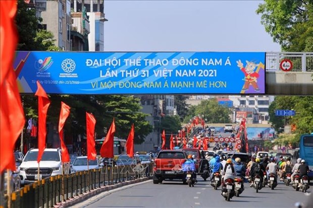 Hanoi da la bienvenida con jubilo a SEA Games 31 hinh anh 1