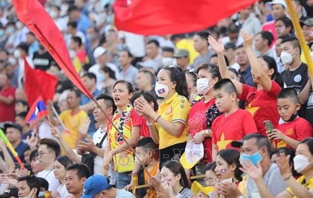 SEA Games 31: Publico vietnamita de futbol marca record en estadio hinh anh 1