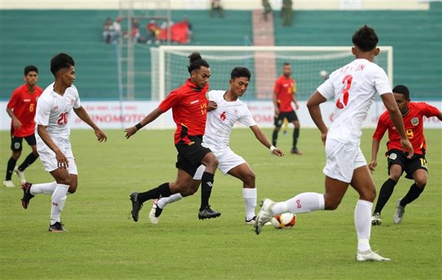 SEA Games 31: Myanmar derrota a Timor Leste en futbol hinh anh 2