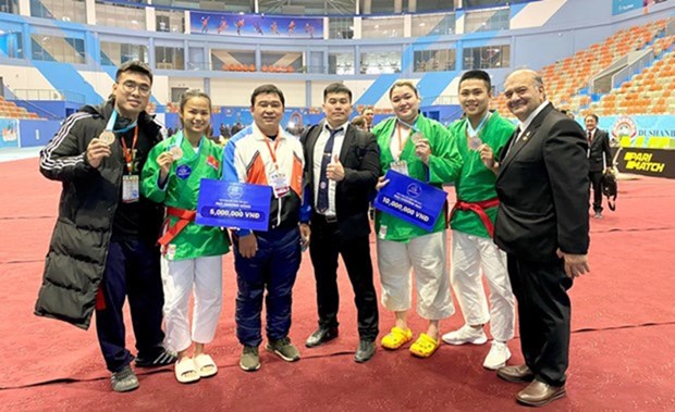 SEA Games 31: Seleccion vietnamita de Kurash lucha por conquistar cinco oros hinh anh 1