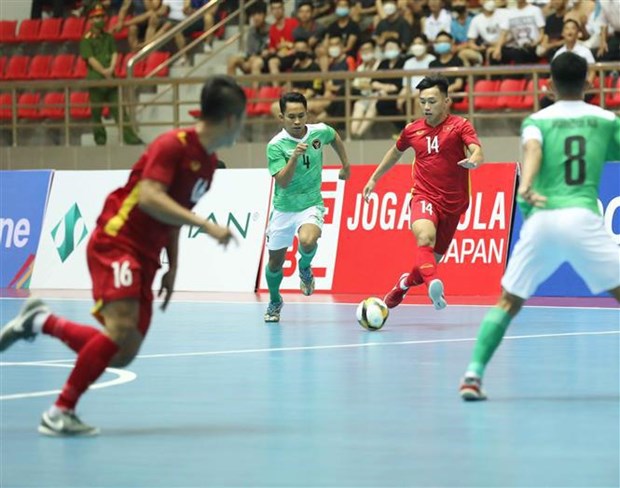 SEA Games 31: Indonesia consigue valioso empate ante Vietnam en futbol sala hinh anh 1