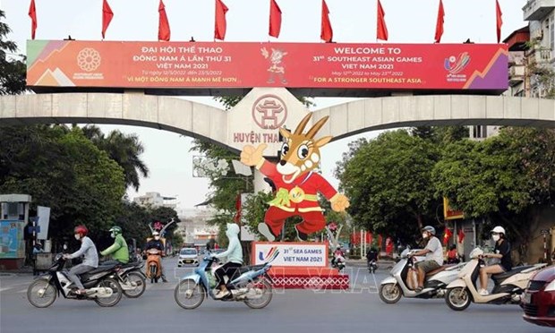 SEA Games 31: Policia de Hanoi intensifica fuerzas para garantizar seguridad de evento regional hinh anh 1