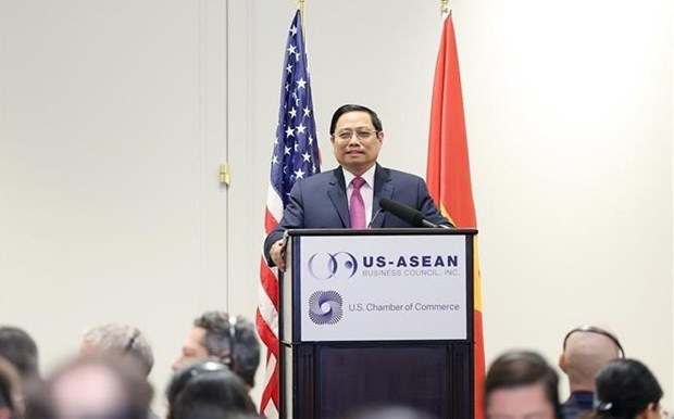 Premier vietnamita trabaja con comunidad empresarial de Estados Unidos hinh anh 1