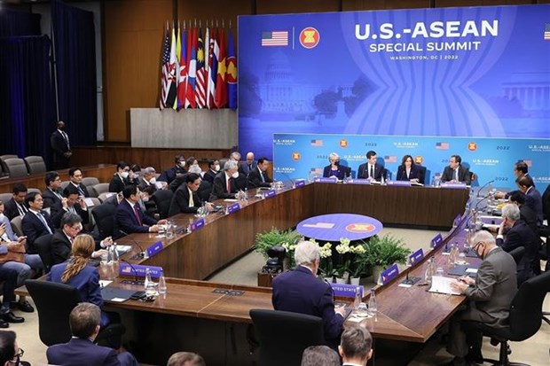 Emiten Declaracion conjunta al cierre de Cumbre Especial ASEAN-Estados Unidos hinh anh 1