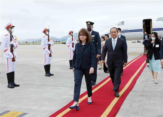 Presidenta de Grecia en Vietnam comienza visita de cuatro dias hinh anh 1