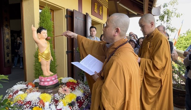Vietnamitas en Francia celebran nacimiento de Buda hinh anh 1