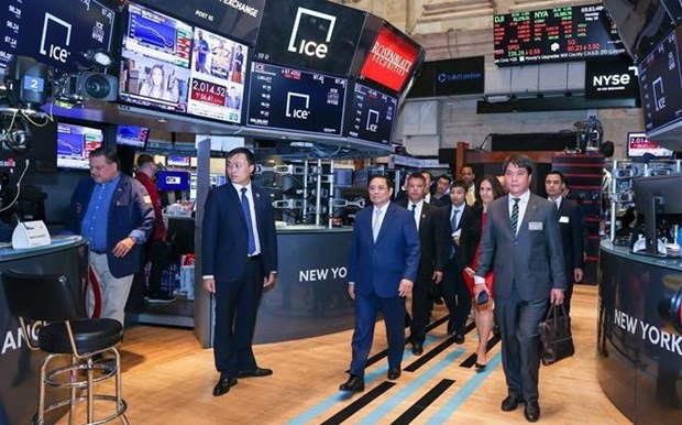 Primer ministro de Vietnam visita mayor bolsa de valores del mundo en Nueva York hinh anh 1