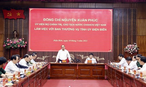 Presidente urge a la provincia de Dien Bien a centrarse en la reduccion de pobreza hinh anh 1