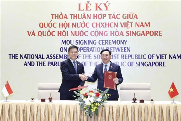 Presidente de la Asamblea Nacional de Singapur aboga por consolidar lazos con Parlamento de Vietnam hinh anh 1