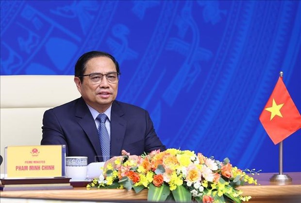 Premier de Vietnam interviene en acto para dar inicio al debate sobre IPEF hinh anh 1