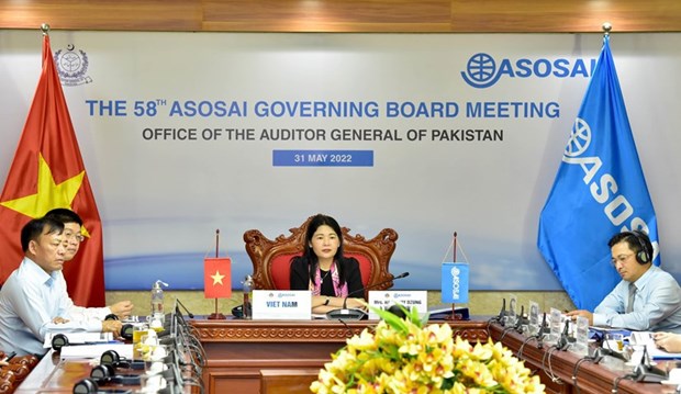 Autoria estatal de Vietnam participa activamente en actividades de Junta directiva de ASOSAI hinh anh 1