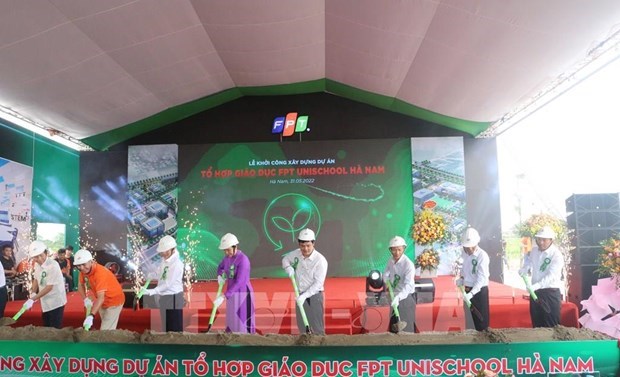 Grupo tecnologico FPT construye gran complejo educativo en provincia de Ha Nam hinh anh 1
