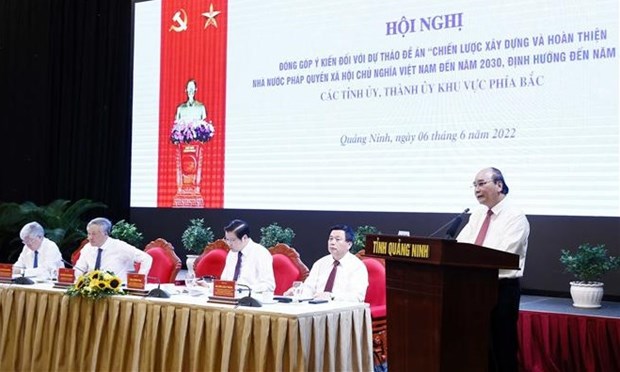 Presidente dirige reunion sobre construccion de Estado de derecho de Vietnam hinh anh 1