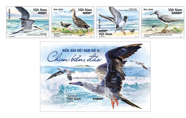 Presentan tercer conjunto de sellos sobre mar e islas de Vietnam hinh anh 1