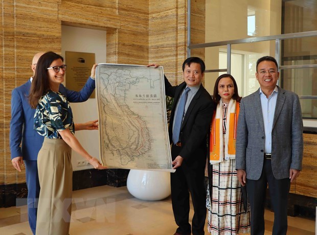 Vietnam entrega valioso mapa a Casa de Historia Europea en Belgica hinh anh 2