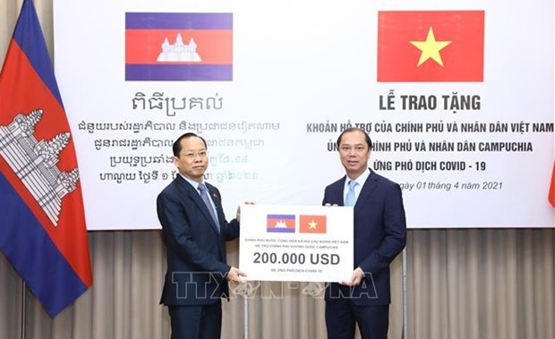 Destacan nexos de solidaridad entre Vietnam y Camboya hinh anh 1