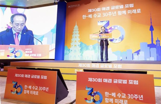 Efectuan foro para celebrar 30 anos de relaciones diplomaticas Vietnam-Corea del Sur hinh anh 1